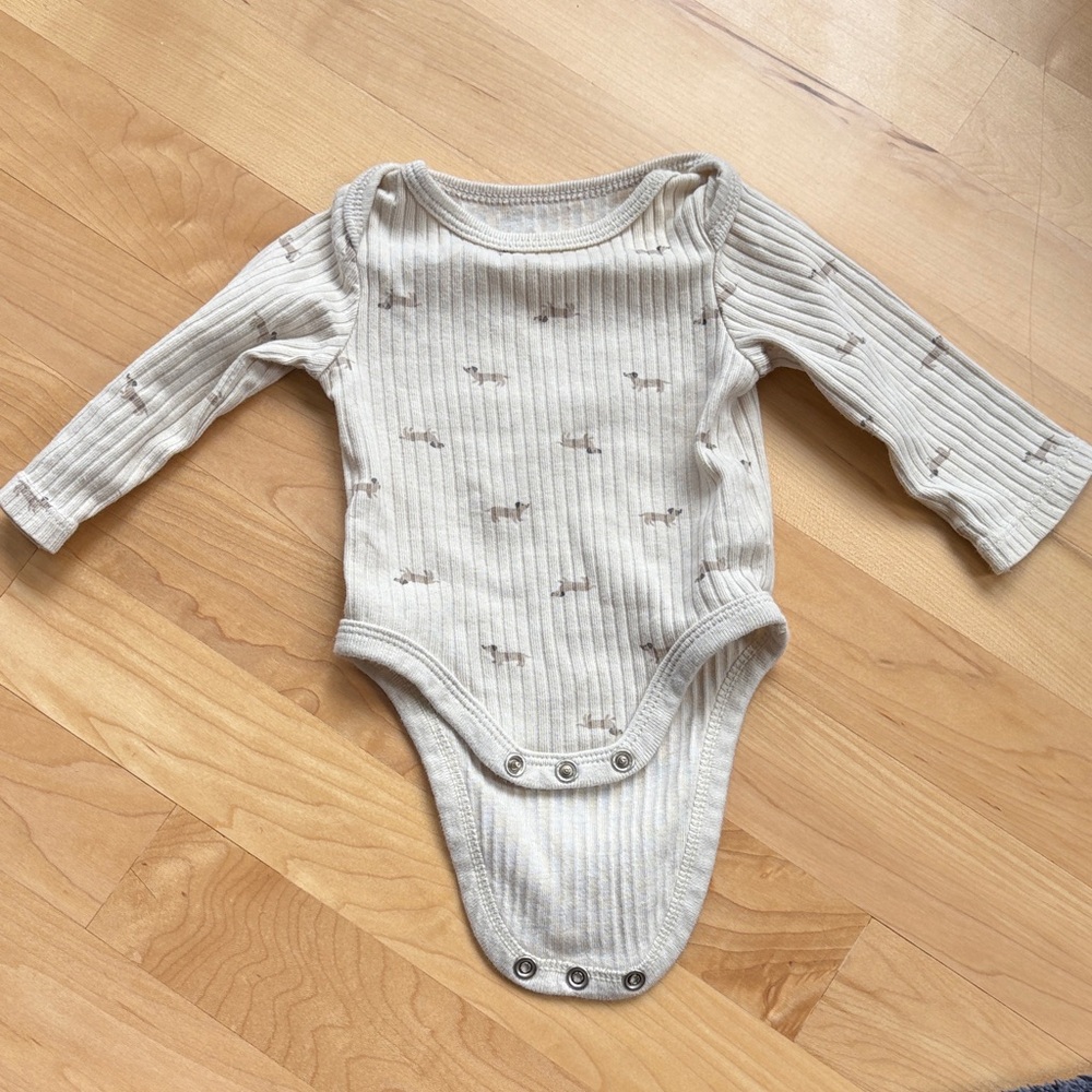 Weiner Dog Baby Bodysuit - Newborn size